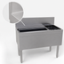 Thumbnail image #4 for Glastender 36-Inch Underbar Combo Ice Bin/Cocktail Unit with Right-Side Bottle Well and 10-Circuit Cold Plate