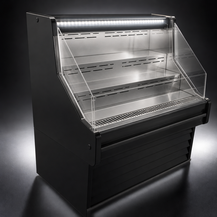 Product image #4 for Howard-McCray 35E Series Remote Impulse Open Merchandiser, 51-Inch Wide, 44-Inch High, Black, LED-Lit