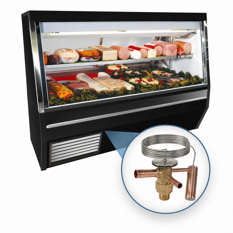 Product image #4 for Howard-McCray 34N Series Remote Double Duty Deli Meat & Cheese Service Case, 144 Inches, Black Exterior, White Interior, LED Lighting
