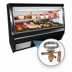 Thumbnail image #4 for Howard-McCray HMC, Deli Service Case, 34N R-CDS34N-12-BE-LS-LED 144-Inch Remote Double-Duty Deli Meat & Cheese Service Case, Straight Glass
