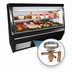 Thumbnail image #4 for Howard-McCray 34N Series Remote Double Duty Deli Meat & Cheese Service Case, 144 Inches, Black Exterior, White Interior, LED Lighting