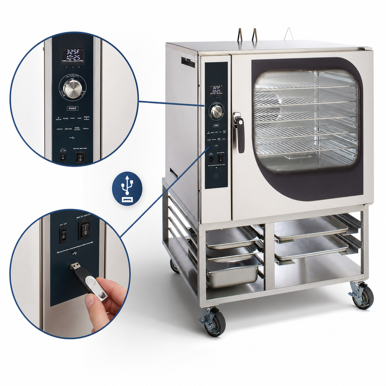 Product image #5 for Blodgett Combi CNVX-14G SGL Single Deck Gas Convection Oven with Floor Stand