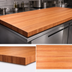 Thumbnail image #4 for John Boos Boos Block American Cherry Edge Grain Kitchen Countertop, 144 x 32 x 3 Inches, Oil Finish