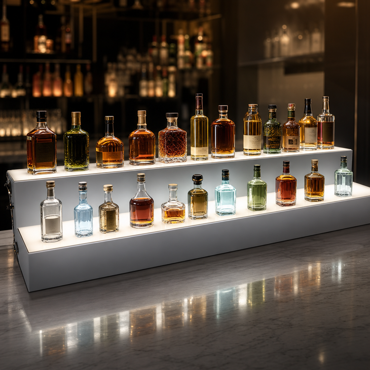 Product image #4 for Glastender LLD2-42 42-Inch Wide 2-Tier LED Lighted Liquor Display