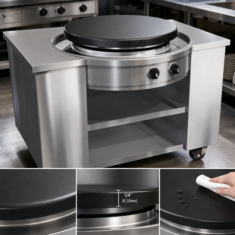 Product image #4 for Evo Affinity 30Gp DCS Freestanding Commercial Propane Display Cooking Station