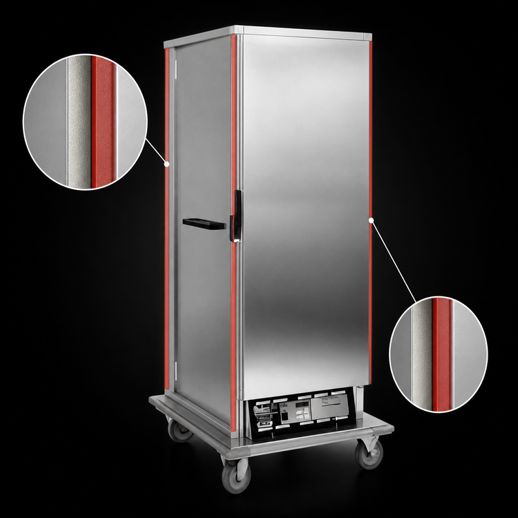 Product image #4 for Panco HCFNSSI-RC2.25 Insulated Narrow Full-Size Heated Holding Cabinet with Solid Door