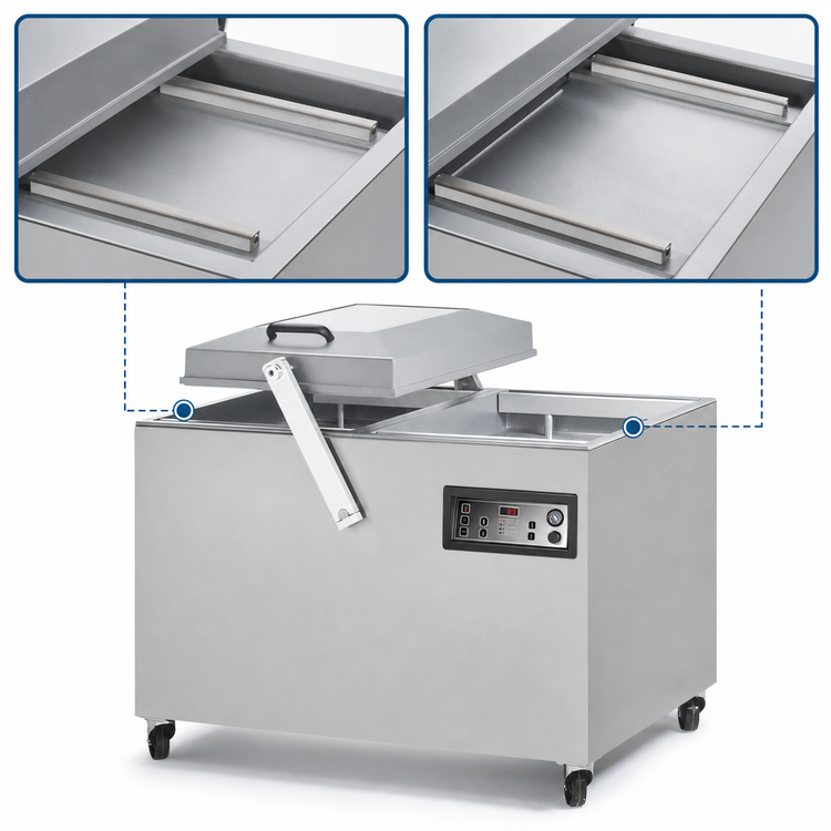 Product image #4 for ATMOVAC Falcon Floor Model Double Chamber Vacuum Packaging Machine, Dual Seal