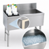 Thumbnail image #4 for Advance Tabco Prestige 36-Inch Stainless Steel Underbar Ice Chest with Left Bottle Rack