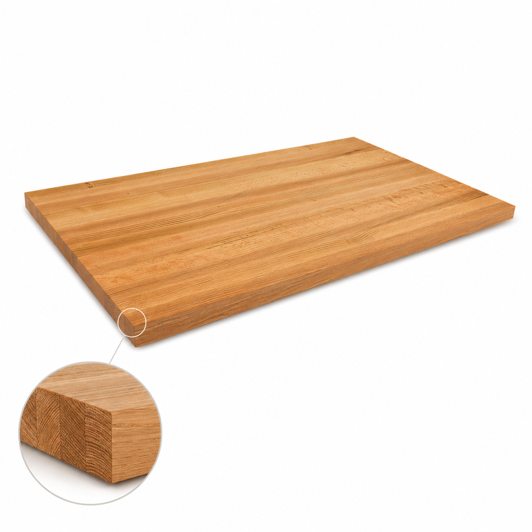 Product image #4 for John Boos Appalachian Red Oak Edge Grain Island Countertop, 60 x 38 x 1.5 Inches, Oil Finish