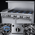 Thumbnail image #4 for Garland GF Starfire Pro 60-Inch Gas Restaurant Range with 8 Open Burners, 12-Inch Thermostatic Griddle, and 2 Standard Ovens