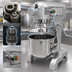 Thumbnail image #4 for Omcan USA 10 Qt. Countertop Planetary Mixer, 3-Speed Gear Drive, #12 Hub