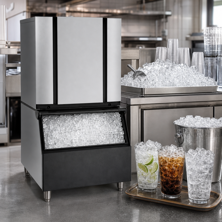 Product image #5 for Ice-O-Matic Elevation Series 30.25-Inch Water-Cooled Self-Contained Modular Half-Size Cube Ice Maker