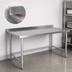 Thumbnail image #4 for Klinger's Trading 84-Inch Stainless Steel Open Base Work Table with 2-Inch Rear Up-Turn