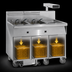 Thumbnail image #4 for Three-Battery Electric Floor Fryer with 75 lb. Tanks, Built-In Filter System and Dump Station