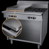 Thumbnail image #4 for Garland Cuisine Series Heavy Duty 36-Inch Gas Range with 2 Open Burners and 18-Inch Griddle, Natural Gas, Storage Base