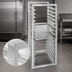 Thumbnail image #4 for Channel Manufacturing Knock-Down Aluminum End-Load Reach-In Refrigeration Bun Pan Rack, 16 Full-Size Pan Capacity