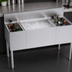 Thumbnail image #4 for Krowne Royal Series 48-Inch Underbar Center Combination Ice Bin with Dual Bottle Wells, 74 lb. Capacity