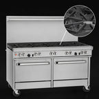 Thumbnail image #4 for Southbend (Middleby) Ultimate 4603DD 60-Inch Commercial Gas Range with 10 Open Burners and 2 Standard Ovens