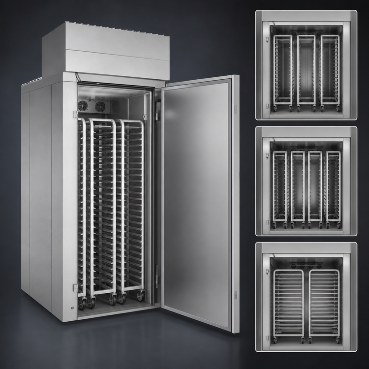 Product image #4 for Baxter RPW1S Single Wide Roll-In Retarder/Proofer Cabinet, 80.5-Inch Interior Depth, Remote R448A Refrigeration, Electric Heat
