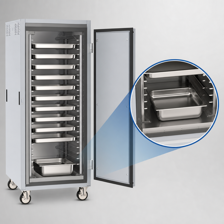 Product image #4 for Metro C5 8 Series Controlled Temperature Heated Holding Cabinet, Full Height, Solid Doors, Lip Load, 36-Pan, 120V