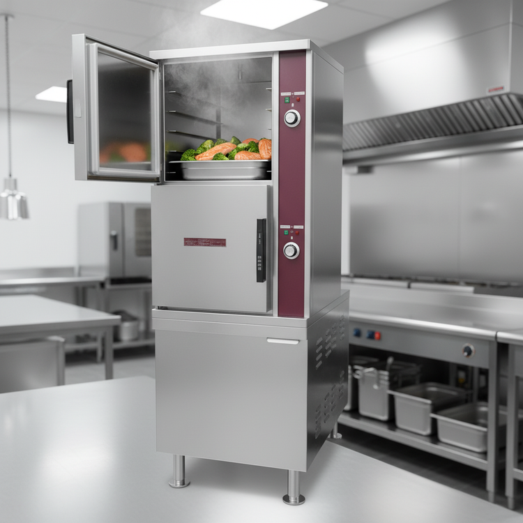 Product image #3 for Crown ECX-10-24 Two Compartment Electric Convection Steamer