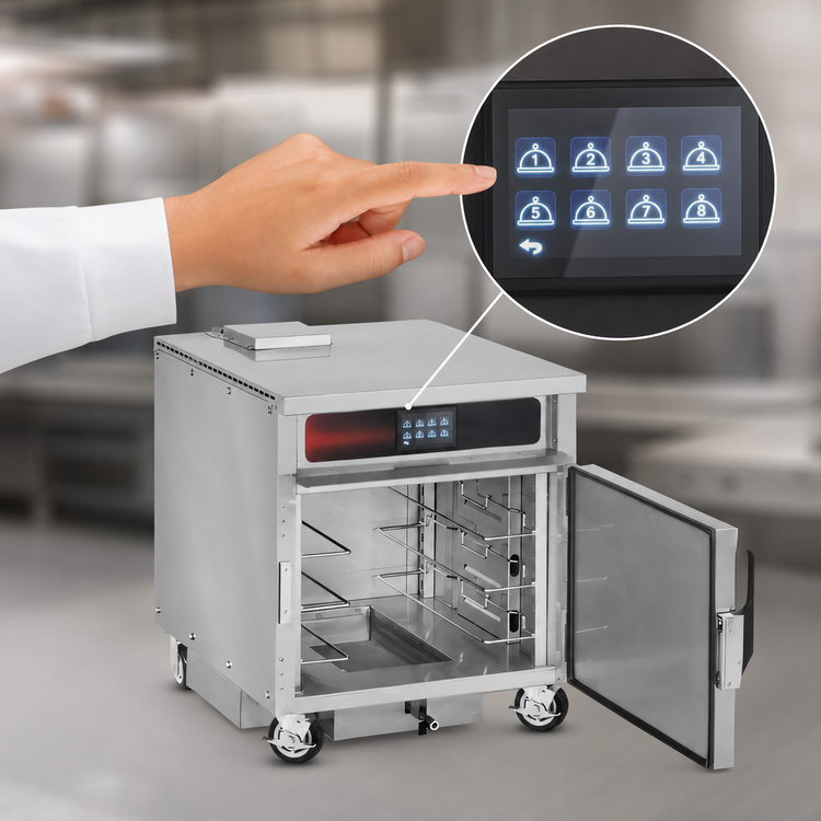 Product image #5 for Moisture Controlled Mobile Cook & Hold Cabinet with Touchscreen Controls, 3 Sheet Pan / 6 Hotel Pan Capacity