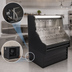 Thumbnail image #4 for Howard-McCray 35E Series 63-Inch Curved Glass Remote Open Merchandiser with LED Top Light, Black