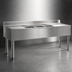 Thumbnail image #4 for 2200 Series Three-Compartment Underbar Sink with Left and Right Drainboards, 72-Inch Wide