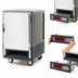 Thumbnail image #4 for Metro C5 3 Series Mobile Half-Height Low-Watt Heated Holding Cabinet with Gray Insulation Armour and Full Solid Door