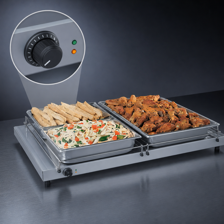 Product image #4 for Hatco Glo-Ray 24-Inch Freestanding Heated Shelf, 25.5-Inch Deep, Stainless Steel Top
