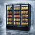 Thumbnail image #4 for True Full-Length Three-Section Glass Door Freezer Merchandiser, -10°F, 12 Shelves