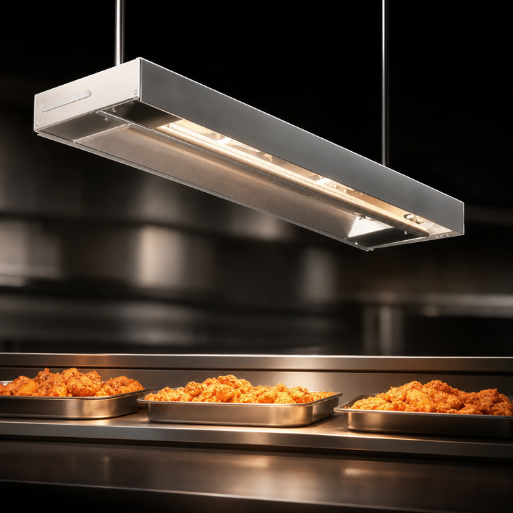 Product image #4 for Eagle RedHots 42-Inch High-Watt Unlighted Single-Rod Strip Heat Lamp with Remote, 240V