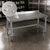 Thumbnail image #4 for Spec-Master Marine Series 84-Inch x 24-Inch Stainless Steel Work Table with 4-1/2-Inch Backsplash