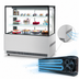 Thumbnail image #5 for Turbo Air 59-Inch Refrigerated Bakery Display Case with Self-Cleaning Condenser, Straight Glass, and Sliding Rear Doors