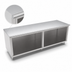Thumbnail image #4 for John Boos 132-Inch x 24-Inch Open-Front Cabinet Base Work Table with Flat 16-Gauge Stainless Steel Top