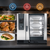Thumbnail image #4 for RATIONAL iCombi Classic SecurityLine 10-Full Size Countertop Natural Gas Combi Oven, 208/240V, 1-Phase