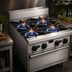 Thumbnail image #4 for Bistro 36-Inch Modular Restaurant Gas Range with 6 Open Burners, Stub Back, 180,000 BTU