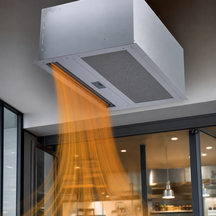 Product image #4 for Berner Architectural Recessed 16 Series 42-Inch Electric Heated Air Curtain
