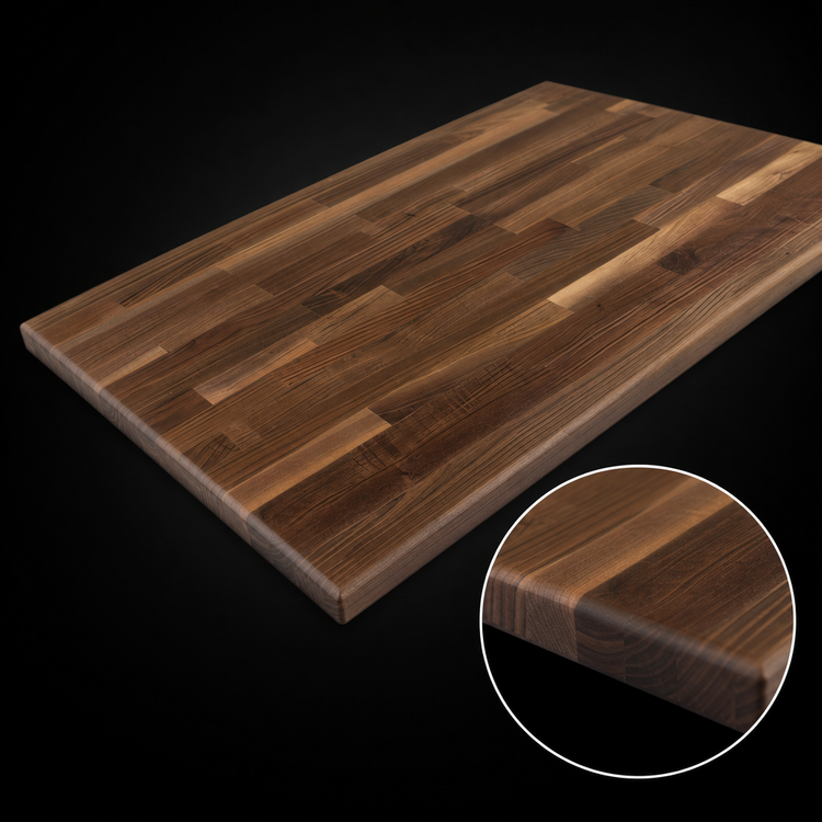 Product image #4 for Boos Block Blended Edge Grain American Black Walnut Kitchen Countertop, 42 x 25 x 1-1/2 Inch, Varnique Finish