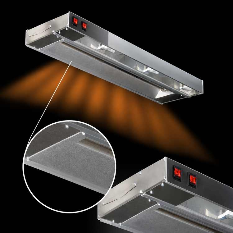 Product image #4 for Eagle RedHots 96-Inch High-Watt Unlighted Rod-Type Strip Heat Lamp, 120V