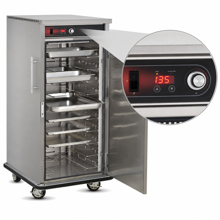 Product image #4 for FWE UHST-10 Mobile Slim-Line Heated Holding Cabinet