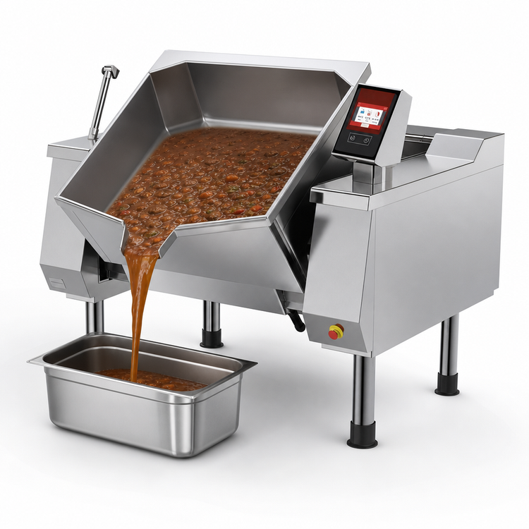 Product image #4 for Betterpan 58 Gallon Electric Tilting Skillet Braising Pan