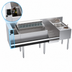 Thumbnail image #5 for Krowne Zero-Step Underbar Beverage Workstation with 10-Circuit Cold Plate, Center Ice Bin, Dump Sink and Speedrail, 68
