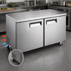 Thumbnail image #4 for 48-Inch 2-Door Undercounter Freezer, 12 Cu. Ft., Self-Contained, Stainless Steel