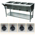 Thumbnail image #4 for 4-Well Electric Sealed-Well Hot Food Table with Cutting Board and Open Shelf Base