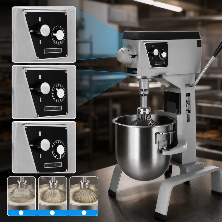 Product image #4 for Blakeslee F-20-SS 20 Quart Stainless Steel Floor Model Planetary Mixer with #12 Hub