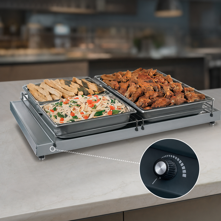 Product image #4 for Hatco Glo-Ray Free-Standing Heated Shelf, 36 Inch W x 19-1/2 Inch D, 120V