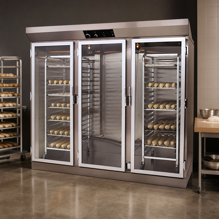 Product image #4 for Doyon E336 Roll-In Three-Section Proofer Cabinet with Full-View Glass Doors