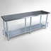 Thumbnail image #4 for BK Resources 84-Inch Stainless Steel Work Table with Adjustable Undershelf