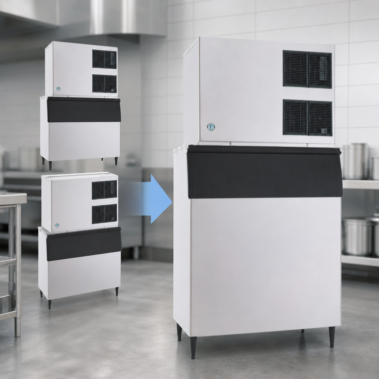 Product image #4 for Hoshizaki KM-1900SRJZ3 Stackable Remote Air-Cooled Crescent Cube Ice Maker, 48W, 1,933 lb/Day